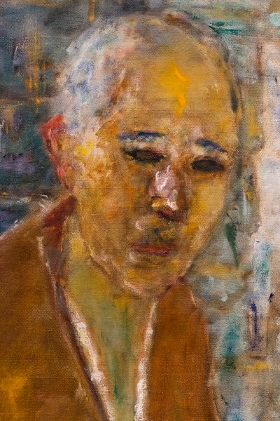 Portrét umělce u sebe, detail od Pierre Bonnard