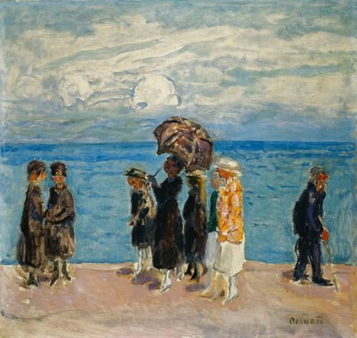 Walkers at the Seaside; Chodci u moře od Pierre Bonnard