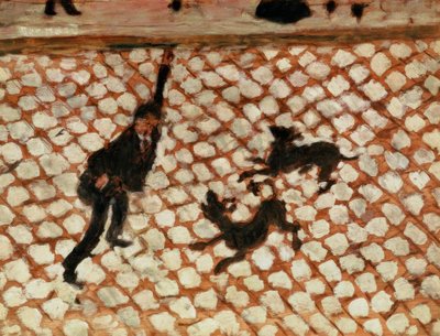Pouliční scéna od Pierre Bonnard