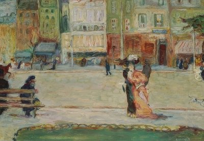 Pouliční scéna, Avenue Clichy, Paříž od Pierre Bonnard