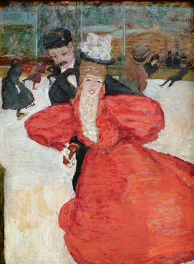 The Ice Rink or The Skaters, c.1896-98 (olej na kartě připevněné na panelu) od Pierre Bonnard