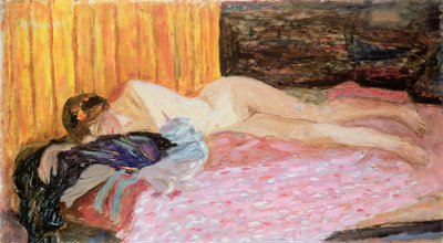 Růžová pohovka od Pierre Bonnard