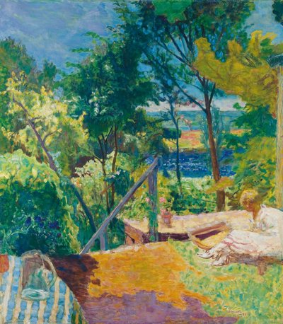 Terasa ve Vernonu, 1923 od Pierre Bonnard