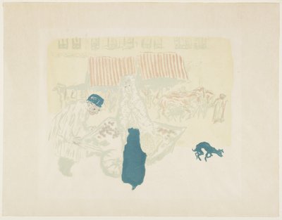 Prodejce zeleniny, c. 1897 (publikováno 1899) od Pierre Bonnard
