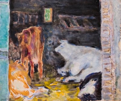 Stáj, asi 1912 (olej na plátně) od Pierre Bonnard
