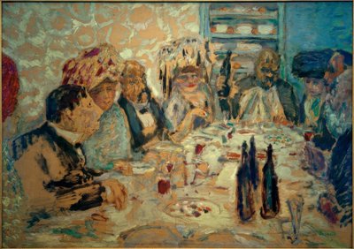 Večeře ve Vollardu nebo ve sklepě Vollard od Pierre Bonnard