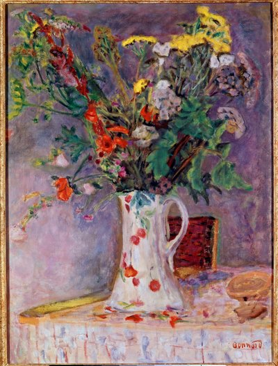 Váza s květinami od Pierre Bonnard