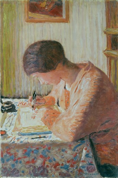 Žena Psaní od Pierre Bonnard