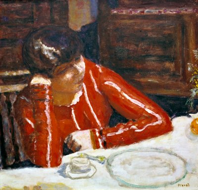 Žena v červeném topu, c1920 od Pierre Bonnard