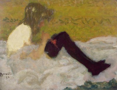 Žena s černými punčochami, 1893 (olej) od Pierre Bonnard
