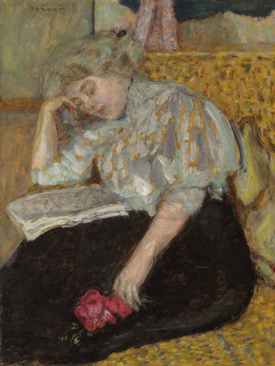 Žena s růží; Femme a la rose, 1908 od Pierre Bonnard