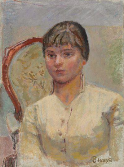Mladá žena v křesle (studie); Mladá žena v křesle (studie), kolem roku 1916 (olej na plátně) od Pierre Bonnard