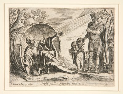 Diogenes a Alexandr Veliký od Pierre Brebiette