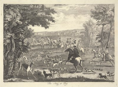 Jelen v zátoce od Pierre Charles Canot