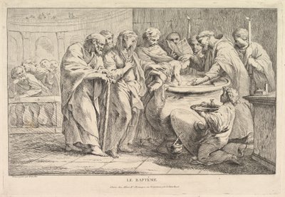 Křest, ca. 1734. od Pierre Charles Tremolieres