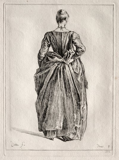 Studie ženy zezadu. od Pierre Charles Trémolière