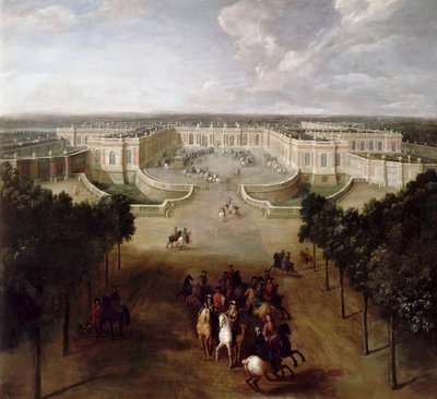 Pohled na Grand Trianon z Avenue od Pierre Denis II Martin