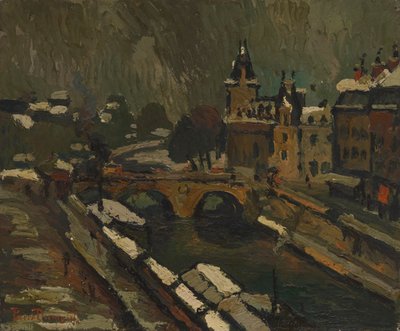 Paříž v zimě od Pierre Dumont