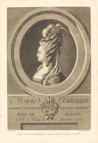Marie Antoinetta od Pierre Dupin II after Carle Van Loo