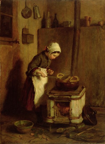 Malá hospodyňka, 1857 od Pierre Edouard Frere