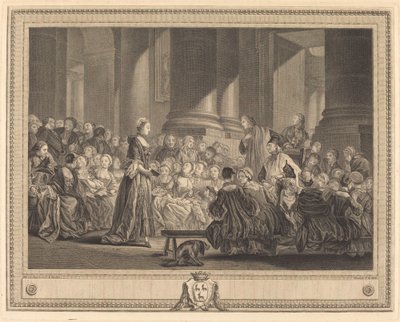 Katechismy od Pierre Etienne Moitte after Pierre Antoine Baudouin