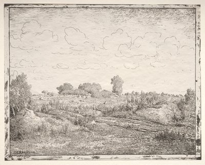 La Plaine de la Plante à Biau. od Pierre Etienne Theodore Rousseau