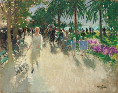 La Croisette, Cannes (olej na plátně) od Pierre Eugene Montezin