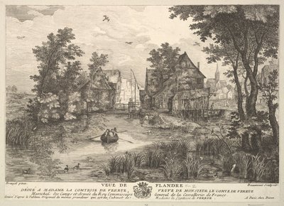 Pohled na Flanders Veue de Flandre po obraze ve sbírce Madame la Comtesse .... od Pierre Francois Beaumont