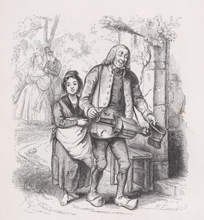 The Blind Man of Bagnolet from The Complete Works of Béranger, 1836. od Pierre Francois Godard