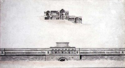 Design pro neoklasicistní palác od Pierre Francois Leonard Fontaine