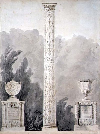 Návrhy neoklasicistních památek od Pierre Francois Leonard Fontaine