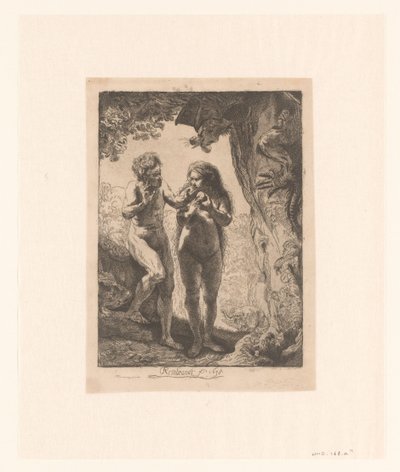 Adam a Eva od Pierre François Basan