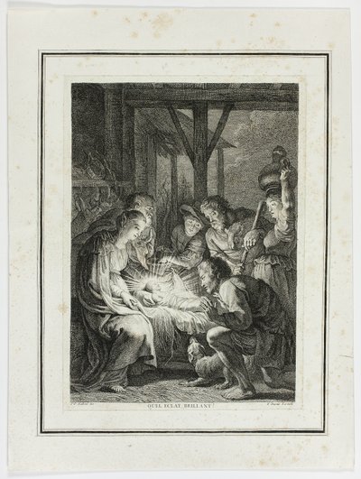Klanění pastýřů od Pierre François Basan