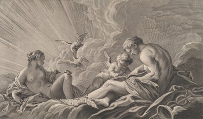 Láska poučená Merkurem, 18. století. od Pierre François Basan