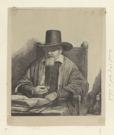 Portrét inspektora Arnolda Tholinxe Kolekce osmdesáti pěti původních tisků (název série) od Pierre François Basan