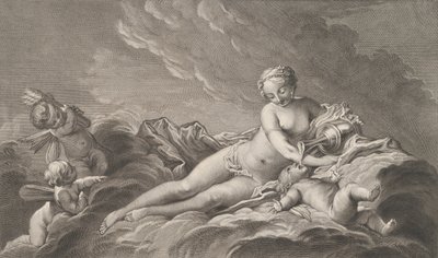 Venuše dává nektar Amorovi, 18. století. od Pierre François Basan