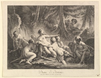 Diana a Acteon. od Pierre François Tardieu