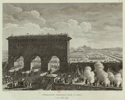 Generální federace konaná v Paříži 14. července 1790 od Pierre Gabriel Berthault