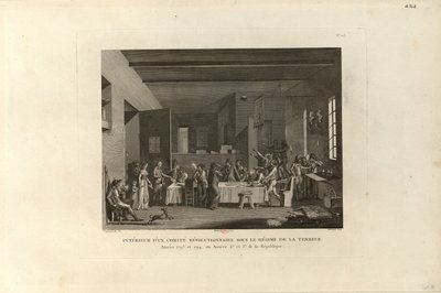 Uvnitř revolučního výboru během vlády teroru, 1802. od Pierre Gabriel Berthault