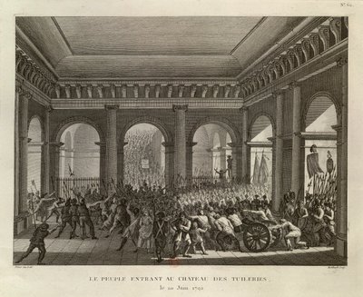 Lidé vstupující do Tuilerijského paláce od Pierre Gabriel Berthault