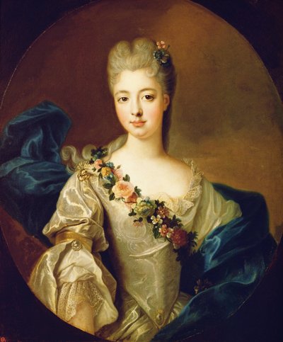 Portrét Charlotte Aglae z Orleansu od Pierre Gobert