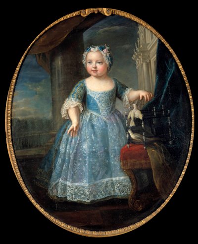 Portrét Louise Marie Francouzské (1728-1733) dit Madame, třetí dcera Ludvíka XV. Obraz Pierra Goberta (1662-1744) 18. století Sun. 1,08 x 0,88 m. od Pierre Gobert