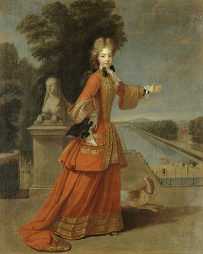 Portrét Marie Adélady Savojské, vévodkyně burgundské od Pierre Gobert
