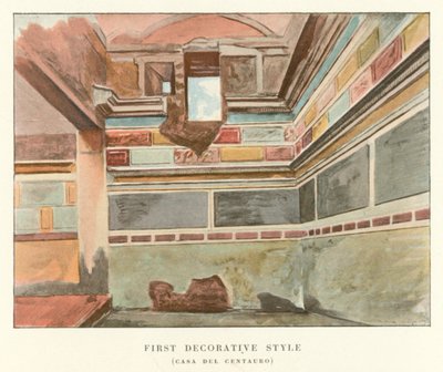 První dekorativní styl, Casa Del Centuaro (barevné lito) od Pierre Gusman