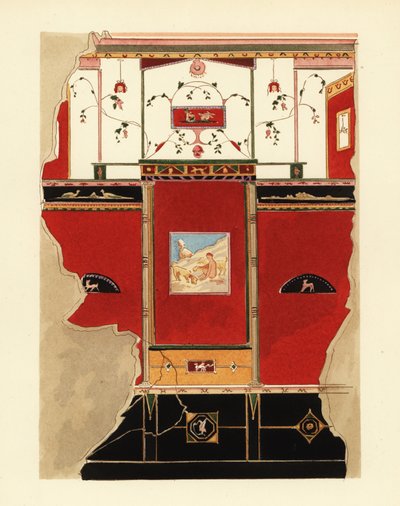 Panel z domu v Regionu III, Pompeje od Pierre Gusman