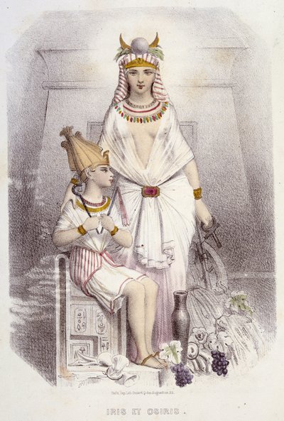 Isis a Osiris - v "Muses and Fairies" od Mery a Foelixe, ill. G. Staal, ed. G. de Gonet od Pierre Gustave Eugene Staal