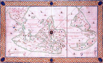 Světová mapa Pierre Hamon od Pierre Hamon