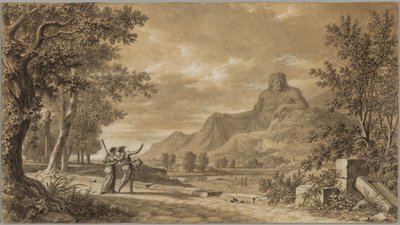 Hora Athos vytesaná jako památník Alexandra Velikého od Pierre Henri de Valenciennes