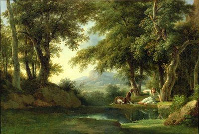 Narcis obdivující jeho odraz od Pierre Henri de Valenciennes