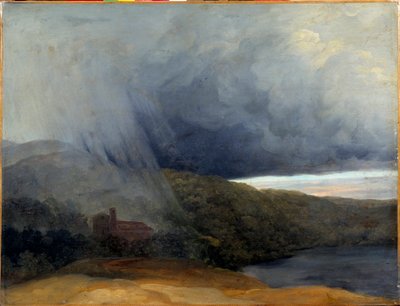 Bouře u jezera. Pierre-Henri De Valenciennes (1750-1819) od Pierre Henri de Valenciennes